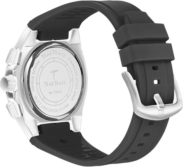 Watches for Men Luxury Quartz Casual Chronograph 3ATM Waterproof Sport Wrist Watches Multifunctional with Silicone Strap Mens Watches