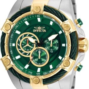 Invicta Men's Bolt Quartz Chronograph 52mm Watch with Stainless-Steel Strap, Gold