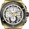 INVICTA Racing Men 47mm Stainless Steel Gold + Black Gold dial Quartz