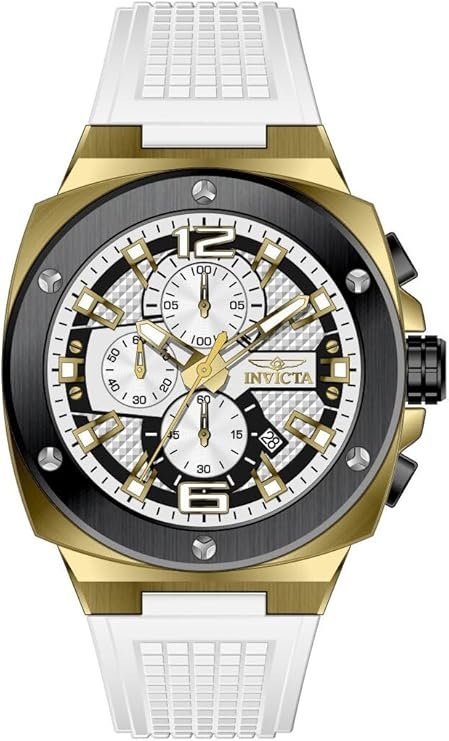 INVICTA Racing Men 47mm Stainless Steel Gold + Black Gold dial Quartz