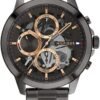 Tommy Hilfiger Men's Dressy Watch – Quartz Multifunction, Stainless Steel Case, Skeleton Dial, Link Bracelet – Gift for Him