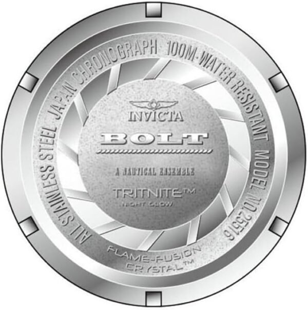 Invicta Men's Bolt Quartz Chronograph 52mm Watch with Stainless-Steel Strap, Gold