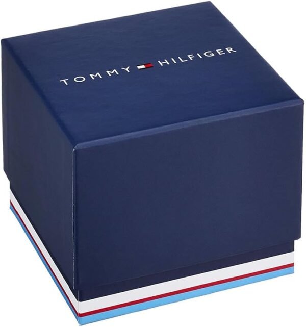 Tommy Hilfiger Men's Dressy Watch – Quartz Multifunction, Stainless Steel Case, Skeleton Dial, Link Bracelet – Gift for Him