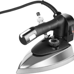 110V Industrial Gravity Feed Steam Iron 1000W 3L Tank Volume Gravity Feed Steam Iron Ironing System Temprange Adjustable for Factory Clothing Shop