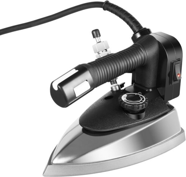 110V Industrial Gravity Feed Steam Iron 1000W 3L Tank Volume Gravity Feed Steam Iron Ironing System Temprange Adjustable for Factory Clothing Shop