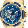 Invicta Men's Bolt Quartz Chronograph 52mm Watch with Stainless-Steel Strap, Gold