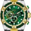 Invicta Men's Bolt Quartz Chronograph 52mm Watch with Stainless-Steel Strap, Gold