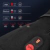 Heated Motorcycle Gloves - 7.4V 2200mAh Electric Winter Gear for Men & Women, Rechargeable for Motorcycle Commuting, Touring, Skiing & Outdoor, Windproof & Water-Resistant, Touchscreen Design