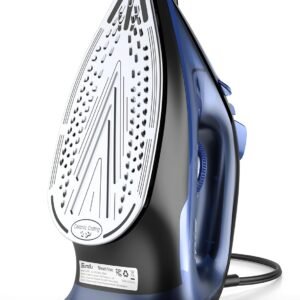 Sundu Steam Iron for Clothes with Rapid Heating Ceramic Coated Soleplate, 1500W with Precise Thermostat Dial, Self-Cleaning, Auto-Off, 15.21oz Water Tank for Home Clothes Ironing Use