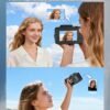 5K Digital Camera for Photography, 80MP 3.5"+2" Dual Screen for Self-Framing 18X Zoom Autofocus Vlogging Camera for YouTube/Content Creators/Travel, Includes 64GB Card + 2 Batteries & Flash