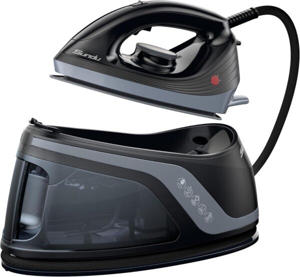 71EV0rspV+L._AC_SL1500_ Iron Steamer for Clothes,1600W Steam Station Professional Steam Iron For Clothes with 44 oz Tank, 400 microsteam holes, Built-In Pump, Ceramic baseplate,Iron Lock For Easy Carry