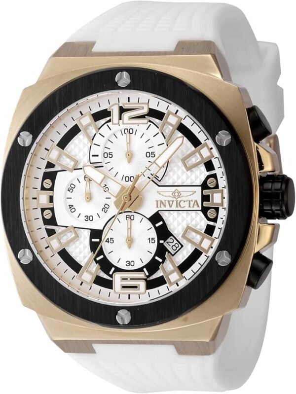 INVICTA Racing Men 47mm Stainless Steel Gold + Black Gold dial Quartz