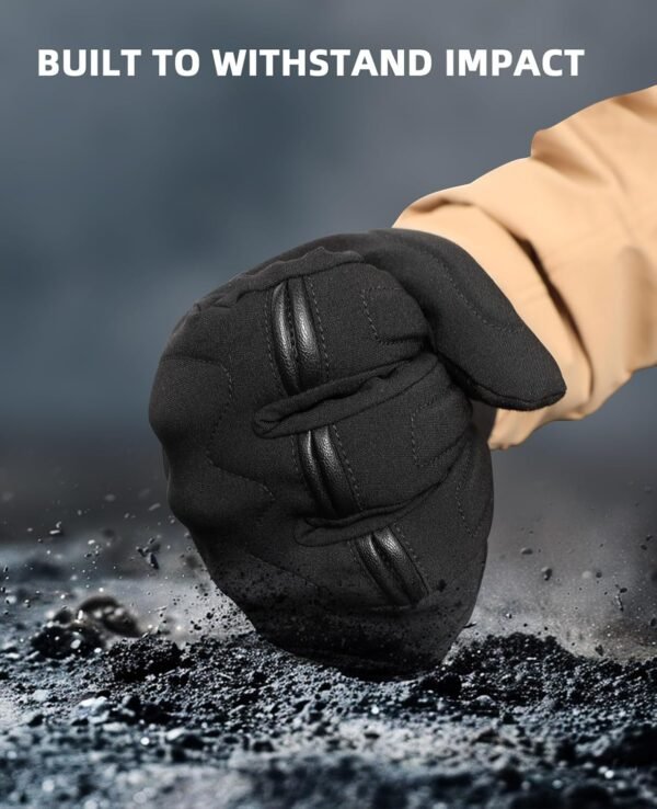 Heated Motorcycle Gloves - 7.4V 2200mAh Electric Winter Gear for Men & Women, Rechargeable for Motorcycle Commuting, Touring, Skiing & Outdoor, Windproof & Water-Resistant, Touchscreen Design