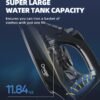 Steam Iron for Clothes, 1500W Iron with Rapid Heating, Non-Stick Ceramic Soleplate, Burst of Steam, Self-Cleaning, Auto-Off, Anti-Drip, 11.84oz Water Tank Ironing Clothes for Home, Black