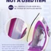 Steam Iron for Clothes, 1750W Iron with Rapid Heating, Non-Stick Ceramic Soleplate, Powerful Steam, Self-Cleaning, Auto-Off, Anti-Drip, 15.21oz Water Tank Ironing Clothes for Home, Purple