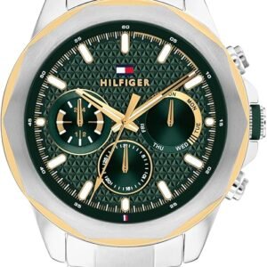 Tommy Hilfiger Men's Multifunction Quartz Watch – Stainless Steel Case, 5 ATM Water Resistant, Urban Style Timepiece, Gift for Him