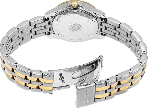 Citizen Women's Eco-Drive Dress Classic Crystal Watch in Two-tone Stainless Steel, Silver Dial, 28mm (Model