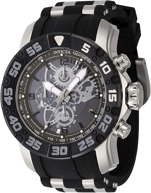 Invicta Racing Men 48mm Stainless Steel Black + Steel Black dial Quartz