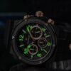 Watches for Men Luxury Quartz Casual Chronograph 3ATM Waterproof Sport Wrist Watches Multifunctional with Silicone Strap Mens Watches
