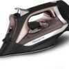 Rowenta Access Stainless Steel Soleplate Steam Iron with Retractable Cord Powerful Steam Diffusion, Auto-off and Anti-Drip, 1725 Watts, Black Clothes Iron
