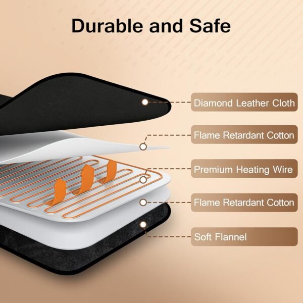 71v85GXbKML._AC_SL1500_ Electric Heated Foot Warmer for Men and Women,3D Foot Heating Pad for Cold Feet Ankles Relief, Dry Heat Feet Sanua Under Desk 45Auto Shut Off with 3 Heat, Office Home Winter