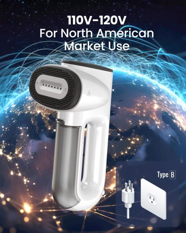 Neakasa Magic 1 Vacuum Steamer, Handheld Travel Garment Steamer for Clothes, 2300Pa Suction for Fabric Grip, Featuring Exclusive AirIron Technology (for 110-120V Use)
