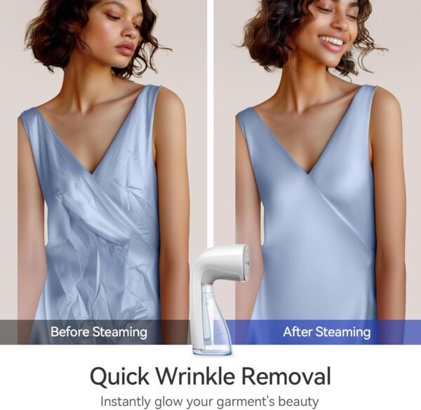 Upgraded Steamer for Clothes, Handheld Portable Design, 1100W Powerful Steam, 300ml Larger Tank & No Leak Tech, 30S Fast Heat-up, Quick Wrinkle Remover, Compact Size for Travel, ONLY 120V