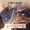 SAVIOR HEAT Heated Gloves for Men Women, Rechargeable Electric Heated Leather Skiing and Snowboarding Gloves