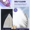 Steam Iron for Clothes, 1750W Iron with Rapid Heating, Non-Stick Ceramic Soleplate, Powerful Steam, Self-Cleaning, Auto-Off, Anti-Drip, 15.21oz Water Tank Ironing Clothes for Home, Purple