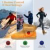 Heated Boots for Women & Men, Waterproof Winter Heated Shoes with 5000mAh Rechargeable Battery, 3-Level Warming, Electric Foot Warmer for Indoor & Outdoor Use, Heated Slippers for Woman