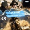 4K Digital Camera for Photography and Video, 2025 Latest 64MP Vlogging Camera for YouTube with 32G TF Card 180°Flip Screen Compact Travel Camera 16X Zoom, Anti-Shake,Suitable for Beginners, White