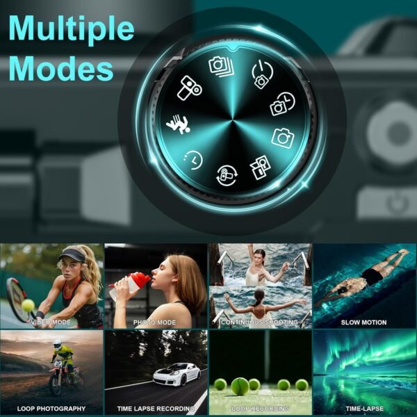 5K Digital Camera for Photography - 75MP WiFi Vlogging Camera for YouTube - UHD 18X Zoom Digital Cameras with Flip Screen 3" 180° - Travel Flash Camara for Beginners & Adults