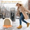 Heated Boots for Women & Men, Waterproof Winter Heated Shoes with 5000mAh Rechargeable Battery, 3-Level Warming, Electric Foot Warmer for Indoor & Outdoor Use, Heated Slippers for Woman