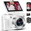 5K Digital Camera for Photography - 75MP WiFi Vlogging Camera for YouTube - UHD 18X Zoom Digital Cameras with Flip Screen 3" 180° - Travel Flash Camara for Beginners & Adults