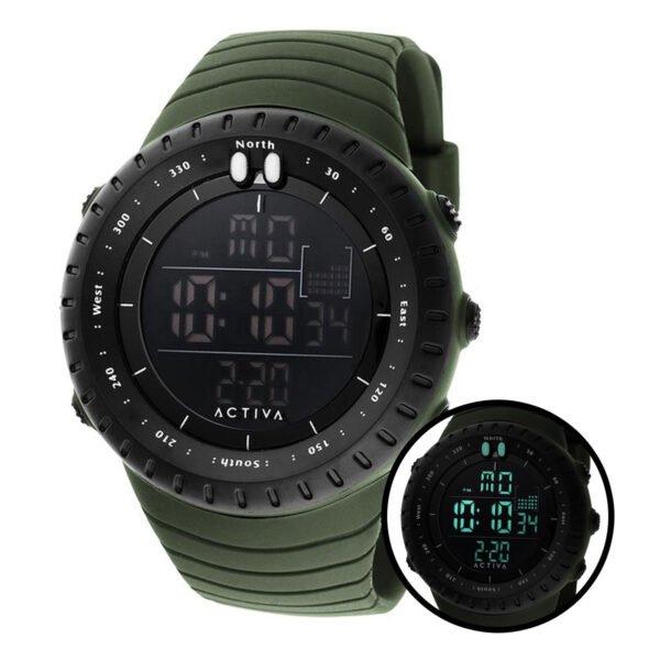 Activa Odyssey X Invicta Men's Digital Watch - 53mm. Army Green