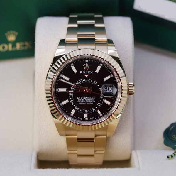 Rolex Sky-Dweller Black Dial Automatic Men Watch 326938 42Mm