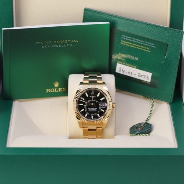 Rolex Sky-Dweller Black Dial Automatic Men Watch 326938 42Mm