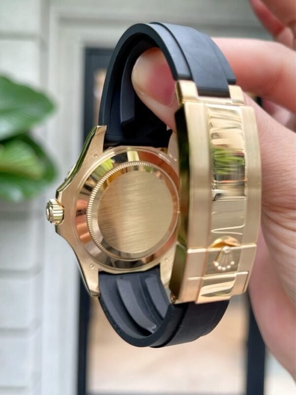 Rolex Yacht-Master 42 18K Yellow Gold Black Dial Mens Watch 226658-0001