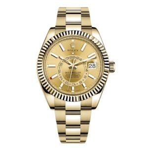 Rolex Sky-Dweller Champagne Dial Automatic Men Watch 42Mm