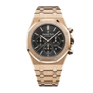 Audemars Piguet Royal Oak Chronograph 41Mm Rose Gold Bracelet Black Dial