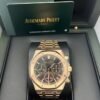 Audemars Piguet Royal Oak Chronograph 41Mm Rose Gold Bracelet Black Dial