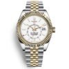 Rolex Oyster Perpetual Sky-Dweller Automatic Chronometer White Dial Men Watch 42Mm