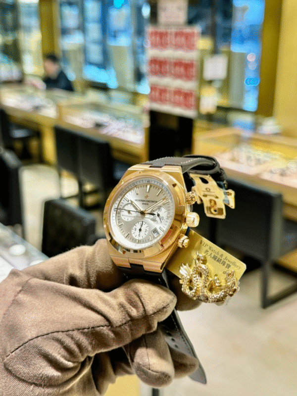 product-img-6863677a1ca3ce22f77a73b8 Vacheron Constantin Overseas Chronograph 5500V/000R-B074 42.5 Mm Pink Gold