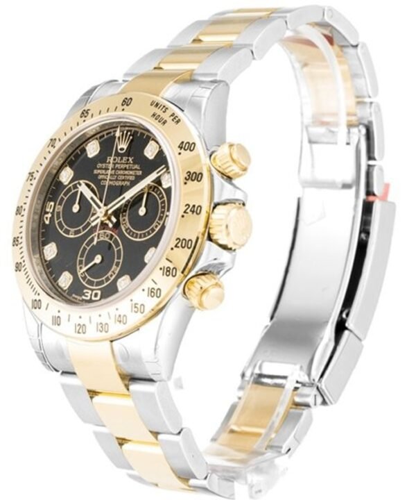 Rolex Daytona 116523 Yellow Gold Oyster Black Diamond Dial