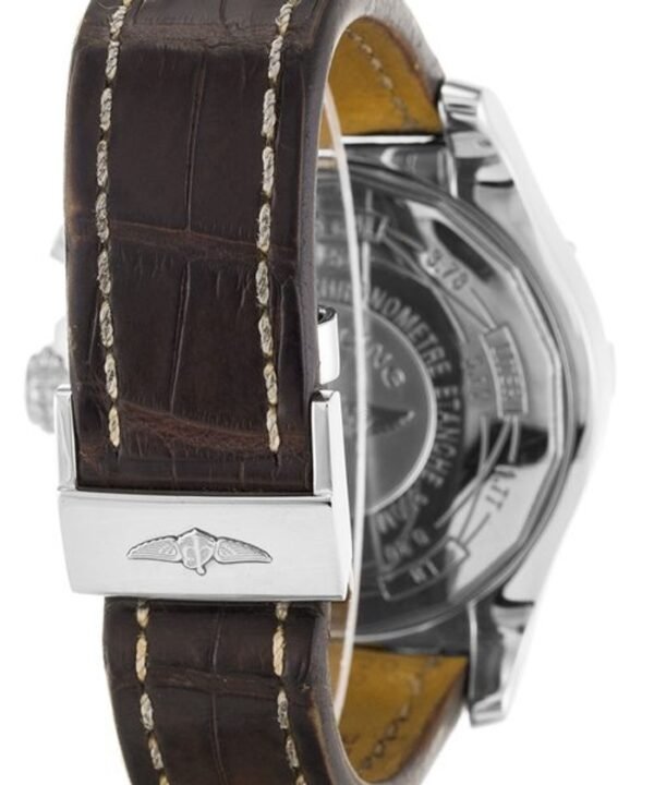 Breitling Super Avenger Chronograph Automatic 48Mm White Dial Men'S Watch Leather Strap