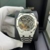 Audemars Piguet Royal Oak 41Mm Double Balance Wheel Openworked Stainless Steel Slate Gray Dial
