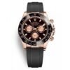 Rolex Cosmograph Daytona Black And Pink Dial Automatic Men Oysterflex Watch 40Mm