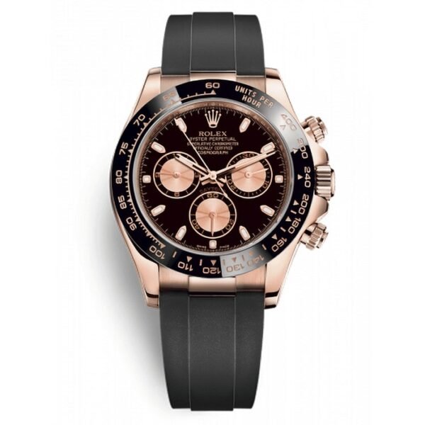 Rolex Cosmograph Daytona Black And Pink Dial Automatic Men Oysterflex Watch 40Mm