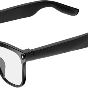 Smart Glasses with Camera,4K with Audio Bluetooth Camera Glasses for Men Women 8MP 32G HD Hidden Video Recording Support Live Feed,Ai Voice Control,150+ Language Translate, Chart GPT, WiFi