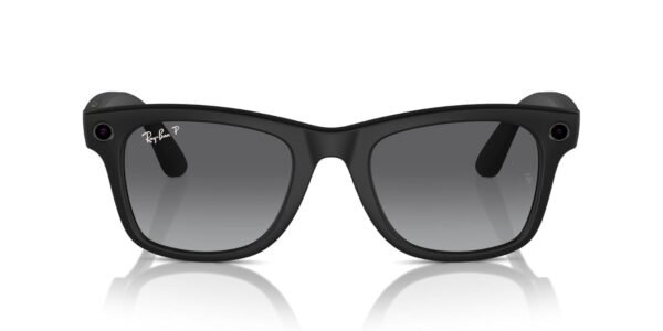 51igyF-eHaL._SL1500_ Ray-Ban Meta (Gen 1), Wayfarer, Large Matte Black | Smart AI Glasses for Men, Women — 12 MP Camera, Open-Ear Speakers, Video, Bluetooth — Polarized Gradient Graphite Lenses — Wearable Technology